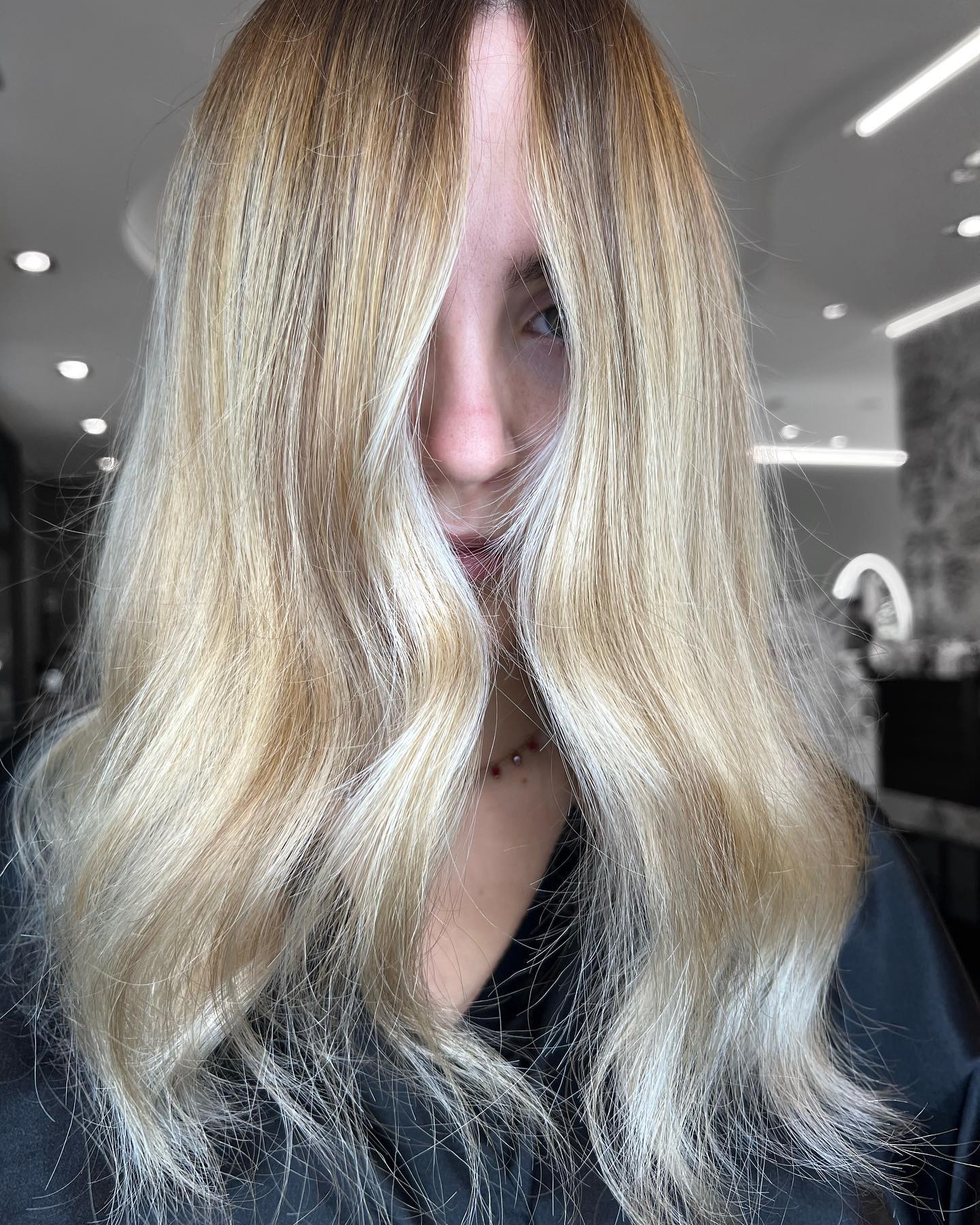 Butter Blonde Face Framing
